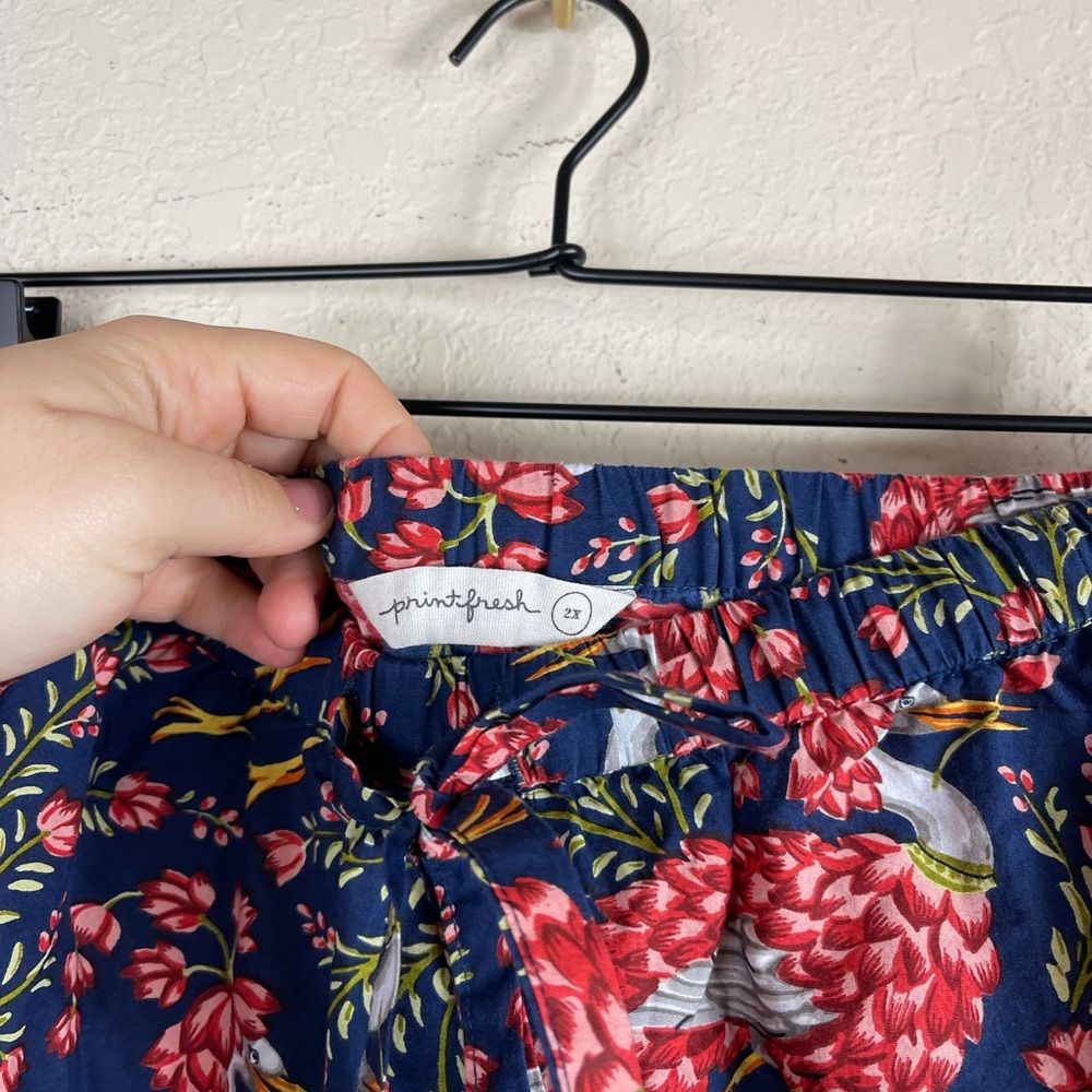 Printfresh Women's Blue And Red Patterned Shorts - image 8